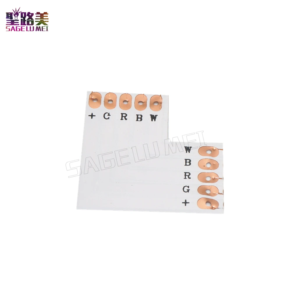 10 комплектов L образный светодиодный разъем без пайки 2 pin/3 pin/4 pin/5pin для 8 мм/10 мм/12