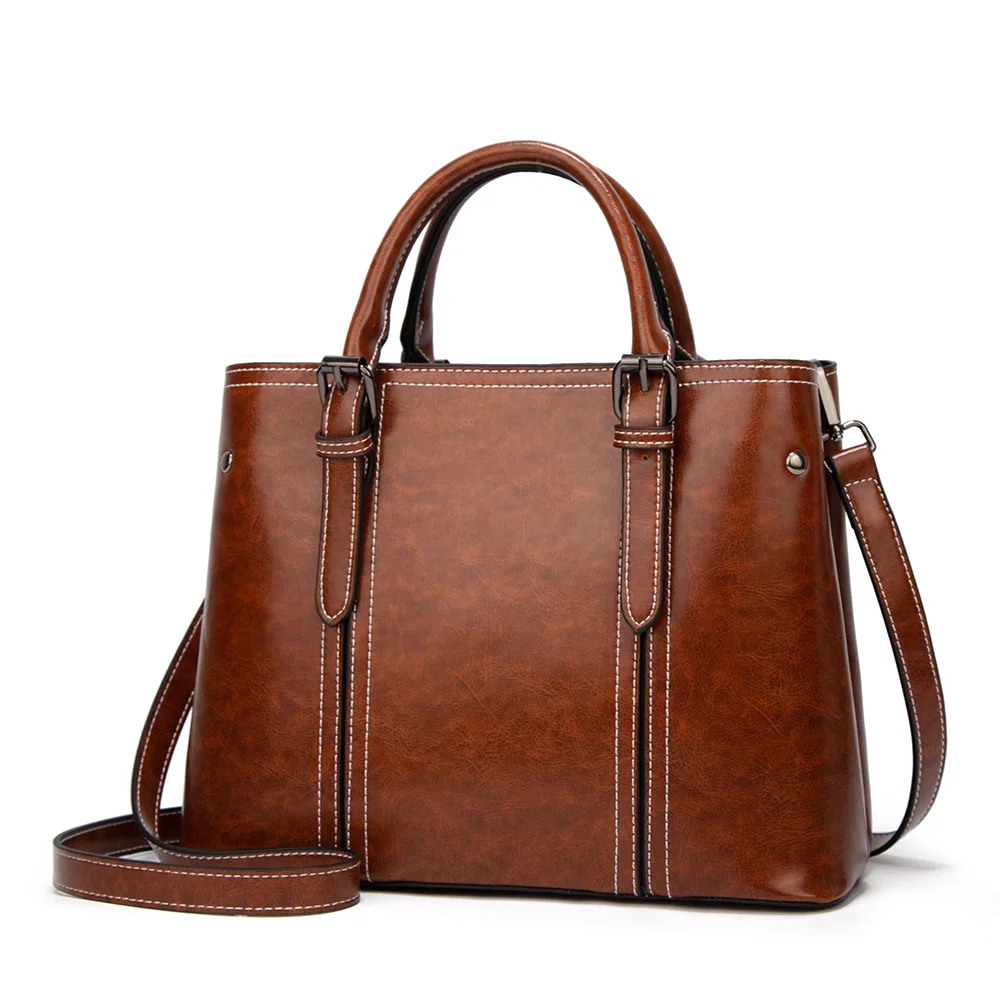 

MTONG 2021 Fashion Retro PU Leather Women's Handbag Halloween Girl Gift Waterproof Scratch Proof Travel Shopping Bag