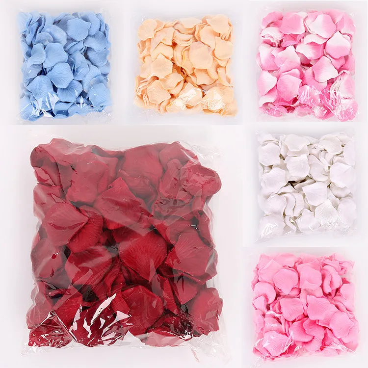 2500 шт./пакет искусственные накладные лепестки роз Свадебные аксессуары
