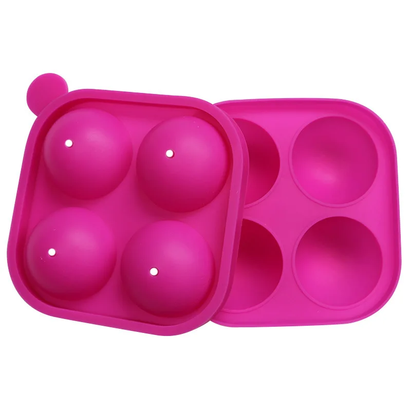 Силиконовая форма для леденцов с 4 палочками 4-полочная круглая шоколада