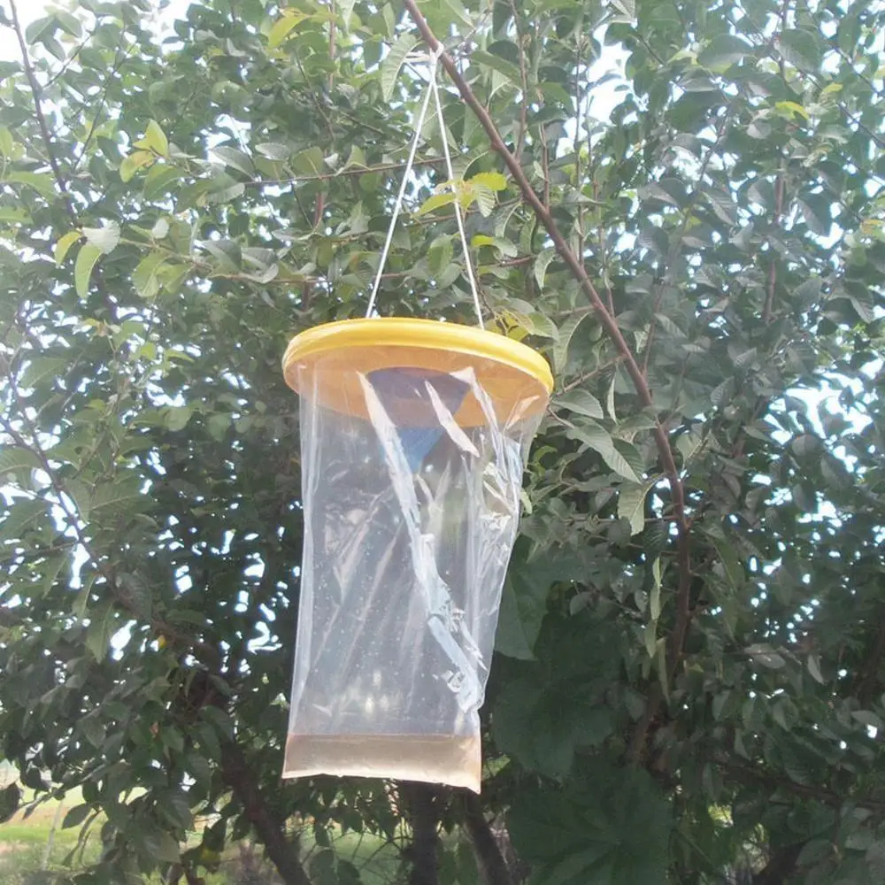 

1pc Disposable Fly Cage Garden Pest Catching Artifact Hygienic Hanging Supplies Non-toxic Trap Fly Courtyard Effective M0T0