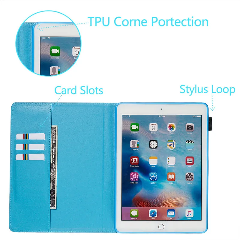 Чехол для Apple Ipad Air Ipad 5 A1474 A1475 A1476, кожаный чехол с мультяшным рисунком, для Ipad Air Ipad 5 IPad5 9,", чехлы