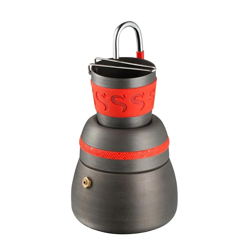 

2021 hot sale wholesale Portable Outdoor camping portable coffee machine maker Mocha pot for camping travel