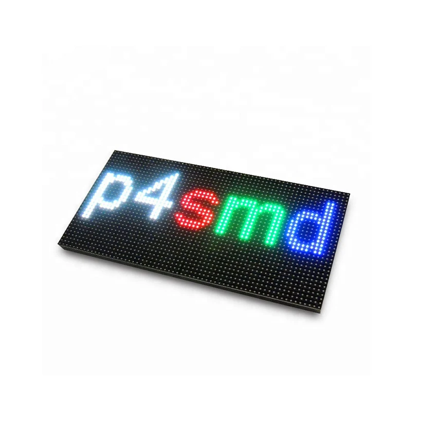Светодиодный rgb настенный экран P4 для помещений Полноцветный SMD 64x32 пикселей