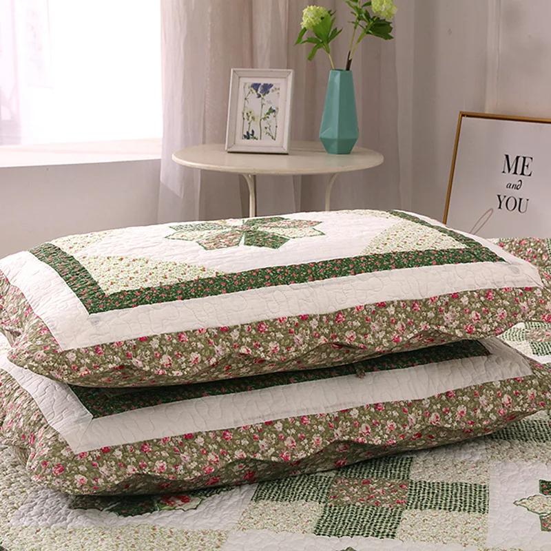 Комплект постельного белья с аппликацией CHAUSUB хлопковое стеганое покрывало