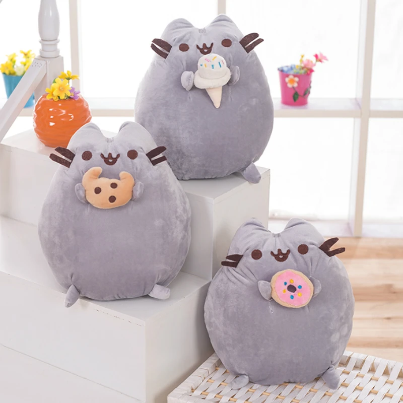 25 см милые плюшевые игрушки для кошки, мягкие животные, кукла кошки, японская плюшевая подушка, мультфильм, мягкий Кот, подарок на день рождения для детей