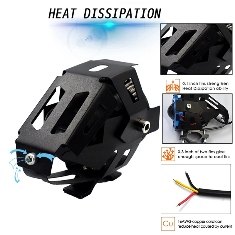 Светодиодный противотуманный светильник s для moto rcycles U11 Angel Devil Eye, светодиодный фонарь, головной светильник, мото rcycle, скутер, фары мотоцикла, лампы, мото передний светильник