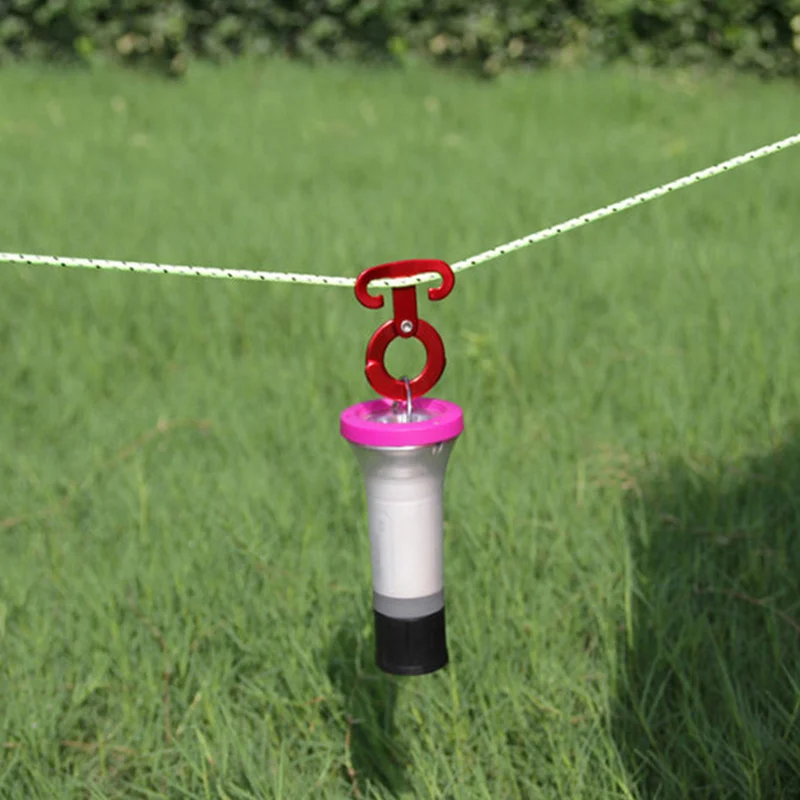 

Hot Selling Tent Wind Rope Buckle T-Ring Hooks Hangers Hanging Lamp Aluminum Alloy for Camping Hiking Tent