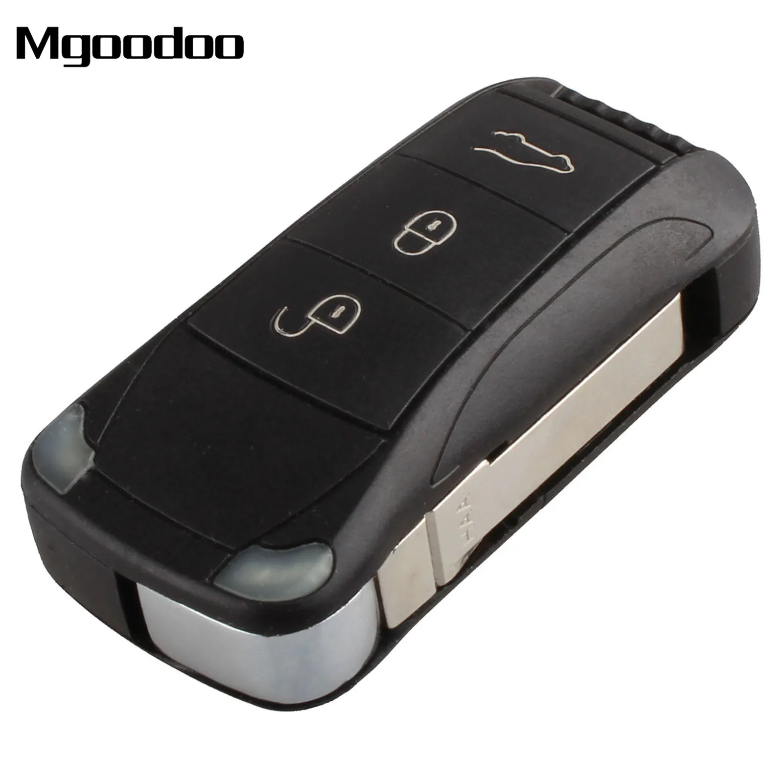 Mgoodoo Key Shell Remote Flip Folding Car Case Fob 3 Buttons For Porsche Cayenne 2010 2009 2008 2003 2004 2005 2006 | Автомобили и