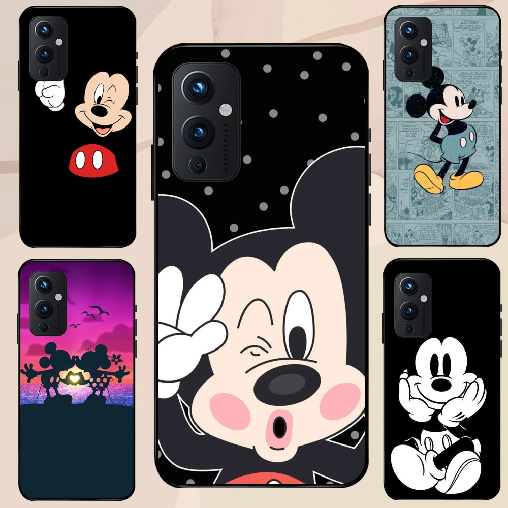 

Чехол для мобильного телефона One Plus 9Pro 9R 7T PRO 5T 6 5 ударопрочный индивидуальный сотовый телефон милый Микки Маус Минни Хэппи