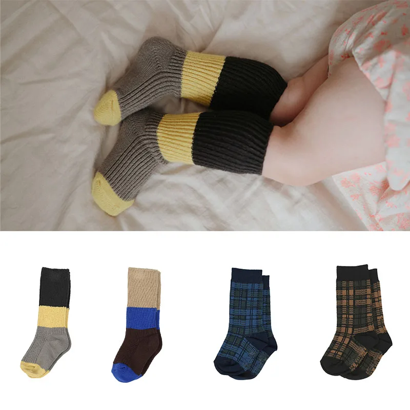 Супер модные классические носки без пятки для малышей детские хлопковые средней
