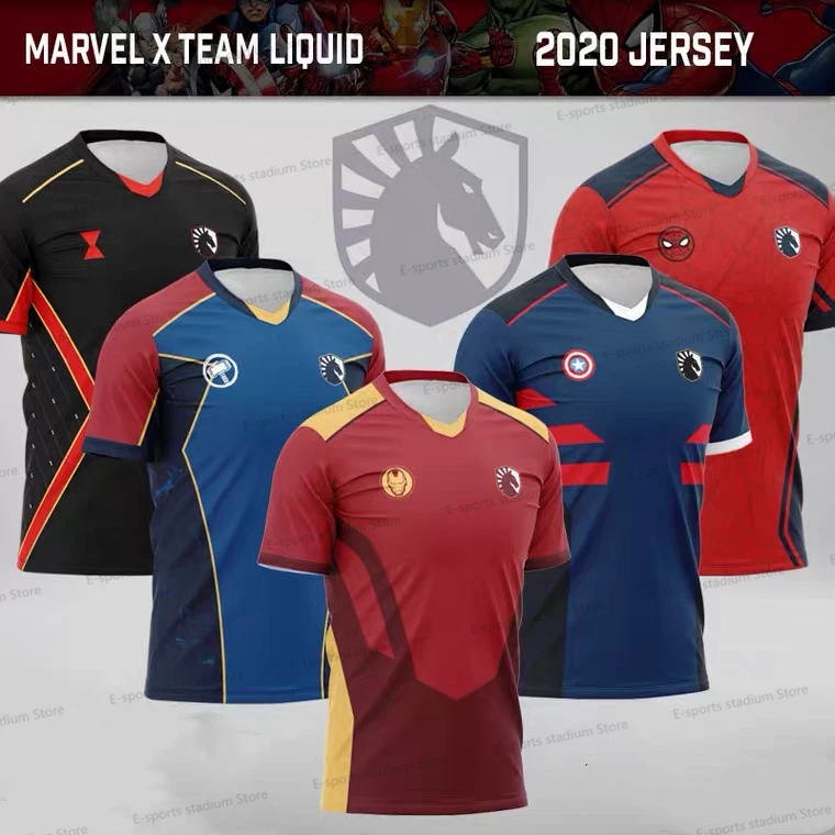 

TeamLiquid Team TL Team Uniform 2020 LOL LCS North American Division Shirt DOTA CSGO E-sports Oversized T-shirt Men's T-shirt