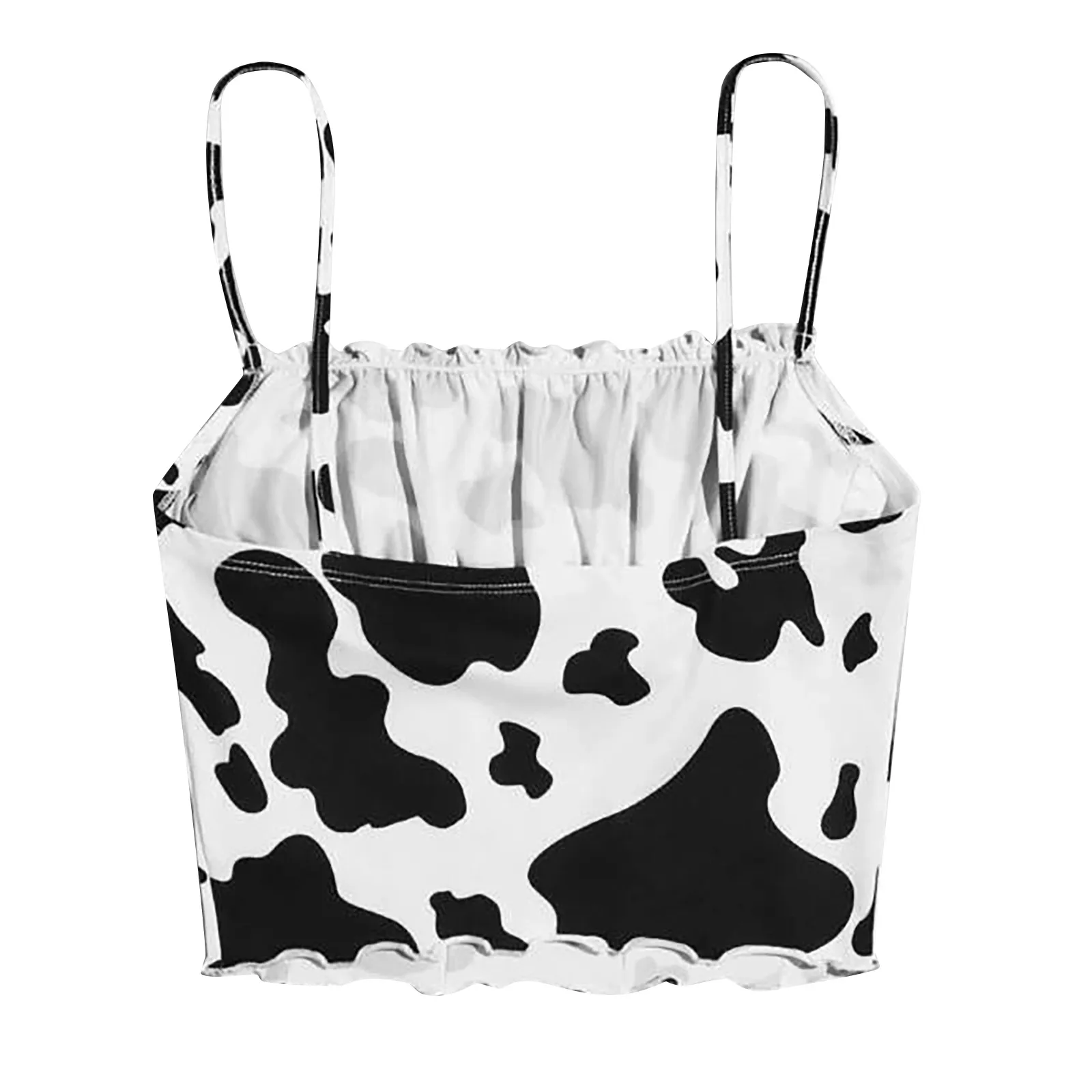 

Women's Tank 2021 Summer cow printing Casual Harajuku crop top O-Neck sexy Back Printing Tops Camisole Shirt Vest