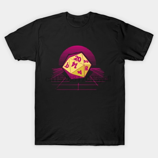 Мужская 2019 Модная стильная футболка DND Synthwave футболка| |