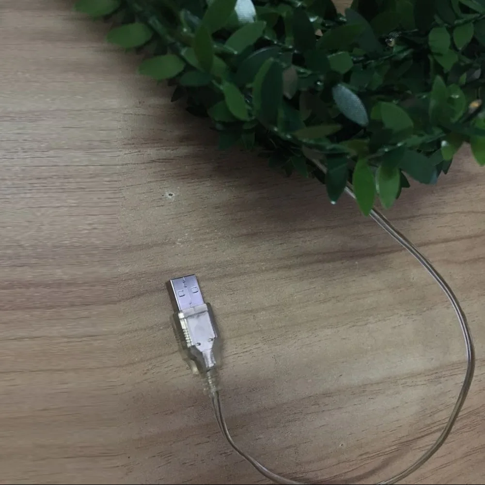 5M сказочных розовых цветов Свадебная вечеринка Декор крошечные листья гирлянда