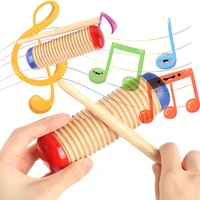 Музыкальный инструмент, ритм игрушка, деревянная музыкальная игрушка гуиро для малыша, детская игрушка для раннего развития, инструмент пе...