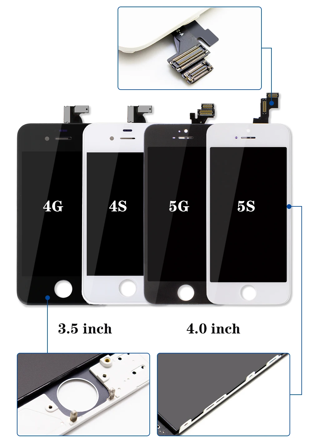 Пожизненная гарантия AAAAA абсолютно ЖК-дисплей для iPhone 5 5G 5S 5C SE 4 ''сенсорный экран дигитайзер сборка+ подарок
