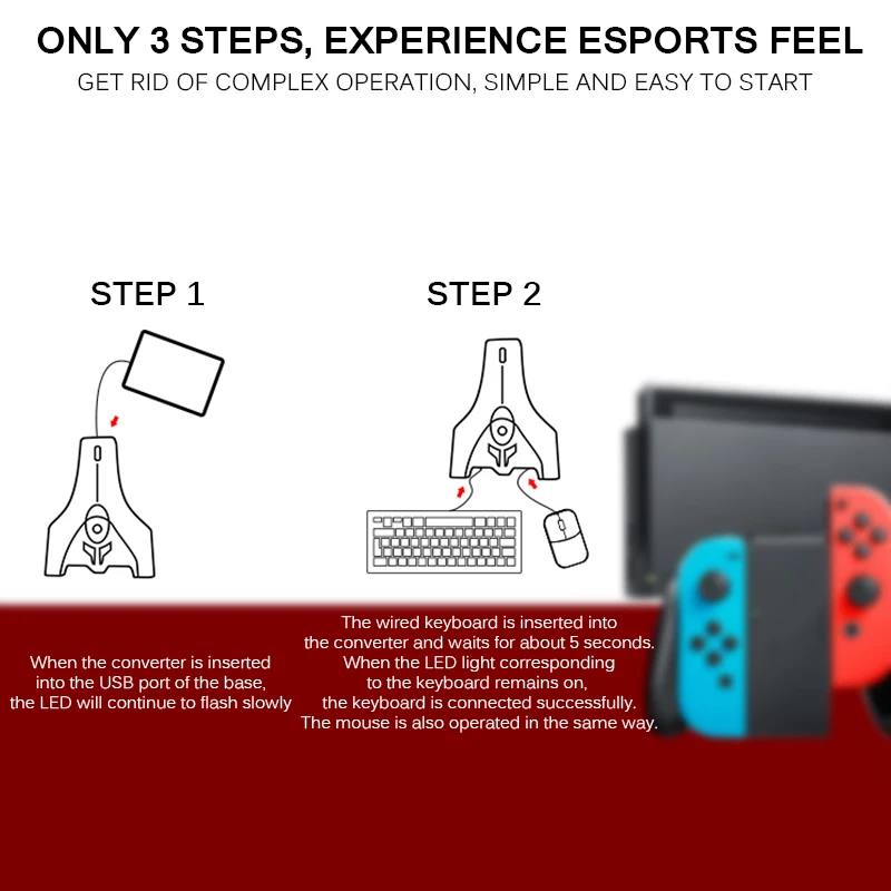 

Gamepad Controller Converter For PS4 For XBOX For ONE For SWITCH Keyboard Mouse Adapter Game Handle With Customized Button