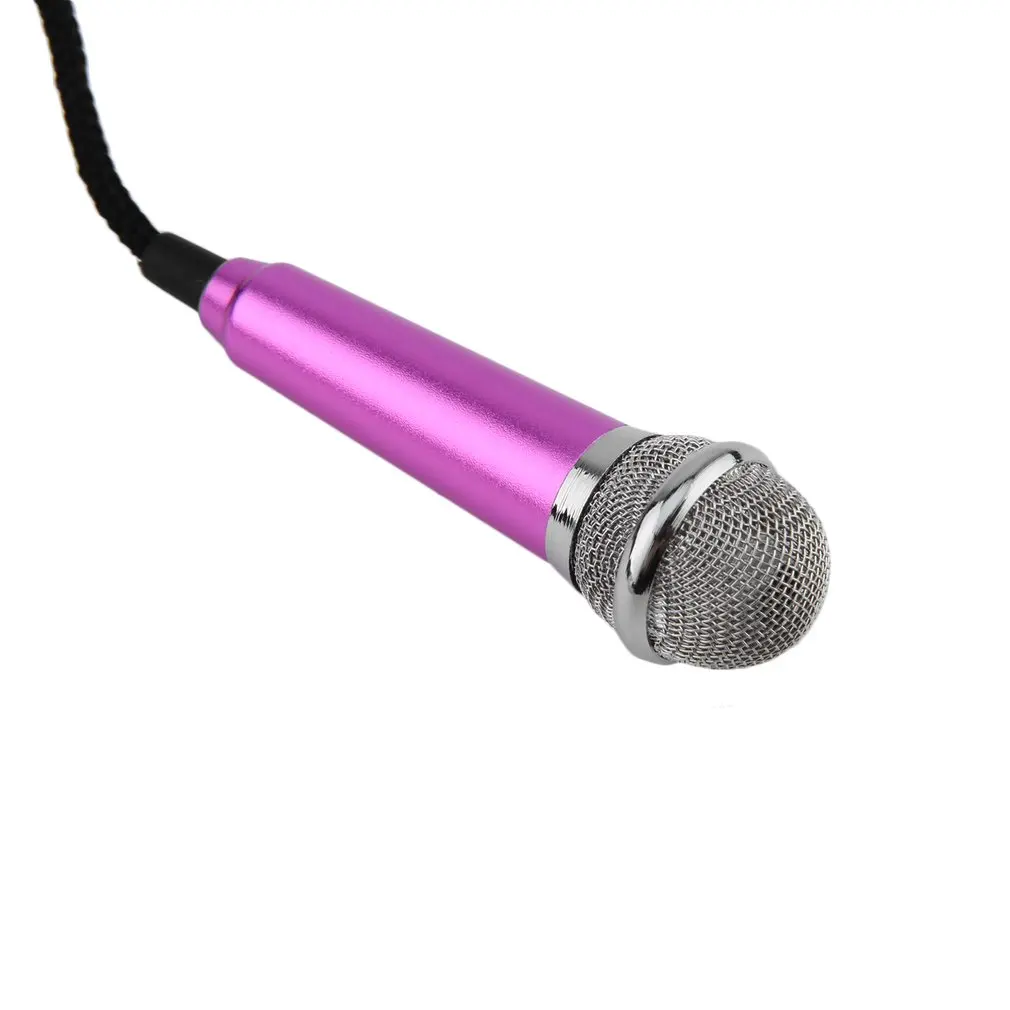 

Portable Aluminum Alloy 3.5mm Wired Microphone For Mobile Phone Tablet PC Laptop Speech Singing Karaoke For IPhone