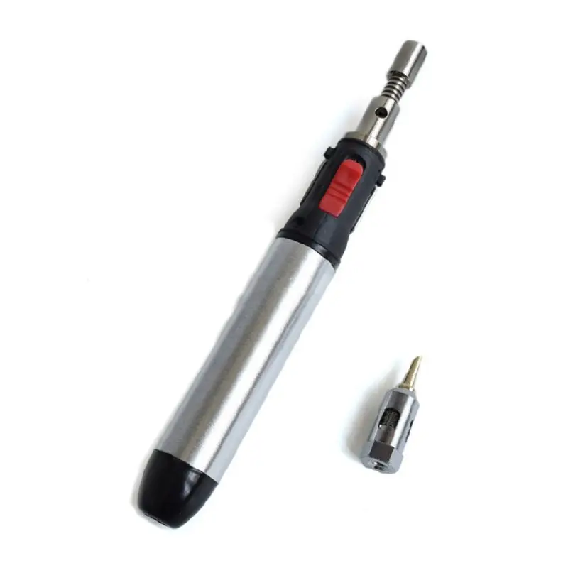 

Ручка в форме газового паяльника, железная оссветильник ная и практичная с переключателем, газовая паяльная ручка