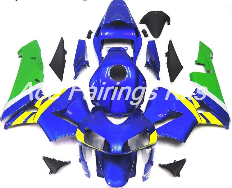 Top (Injection mold) New ABS Motorcycle Full Fairing Kit Fit For Honda CBR600RR F5 2004 2003 Fairings set color green blue | Автомобили и