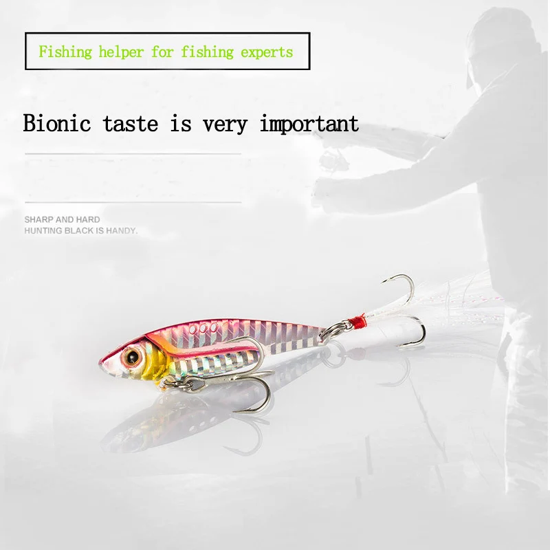 

RQNQ 1pcs 6.2CM/11.7G Metal Fishing Lure Floating Crank Bait Treble Hook Tackle Life-like2021 Ice Jig Bait