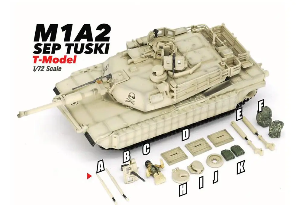 M1A2 SEP TUSKI скелет в LRAQ WAR 2011 1/72 Готовая модель танк T-MODEL |