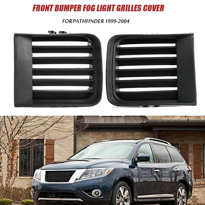 

Car Front Bumper Fog Light Grill Cover for Nissan Pathfinder R50 1999-2004