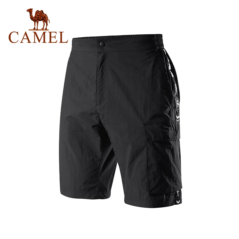 

Camel Outdoor Breathable Quick drying Short Comfortable Breathable Men's Sport Solid Color Shorts Male Jogging Hiking Running