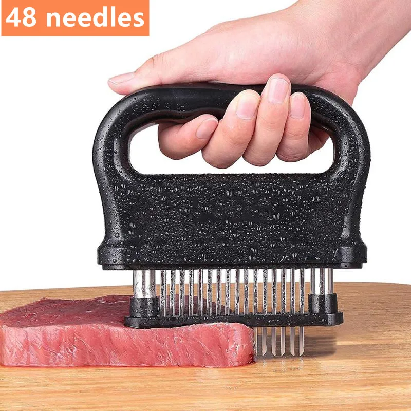 

Игольчатый Мясорубка с 48 лезвиями, молоток из нержавеющей стали для мяса, Beaf, стейк, инструменты для приготовления пищи