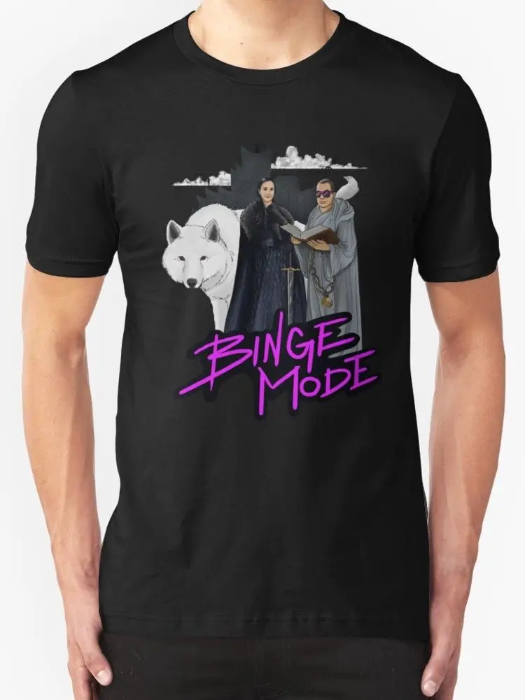 

Binge Mode - Go Men's T Shirt Black 2018 New 100% Cotton T-Shirts Men Unisex More Size and Colors Simple Style