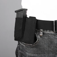 tactical 9mm double pistol magazine pouch hunting waist bag molle belt clip flashlight holder airsoftmilitary mag pouch carrier