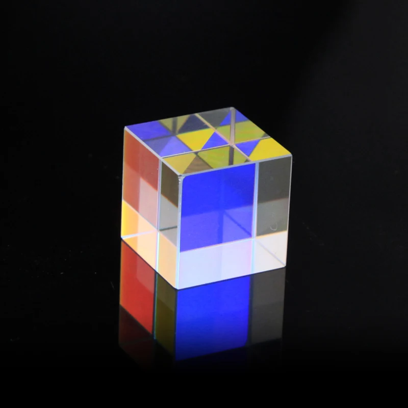 Оптический Цвет стекло кубическая Призма: 6 стронние Кубики светильник X Cube