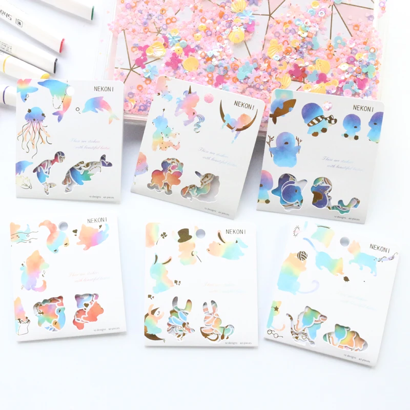 Креативные милые конфеты Domikee лазер в форме животного школьник альбом для