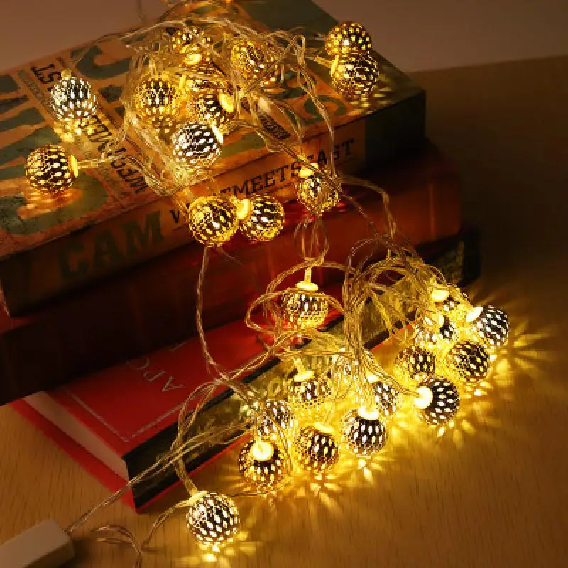 Креативный пустой железный шар сказочный венок гирлянда наружное украшение для