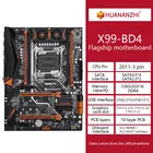 Материнская плата HUANANZHI Gold X99-BD4 Intel, новый процессор 2011-3 pin, материнская плата для настольного компьютера