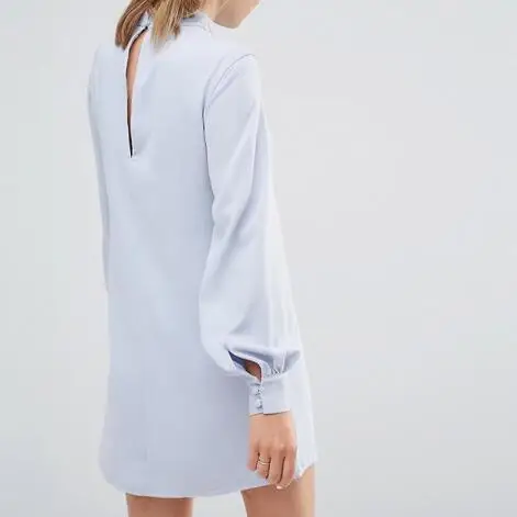 Мини платье милые вечерние платья для женщин светильник голубой фонарь длинные