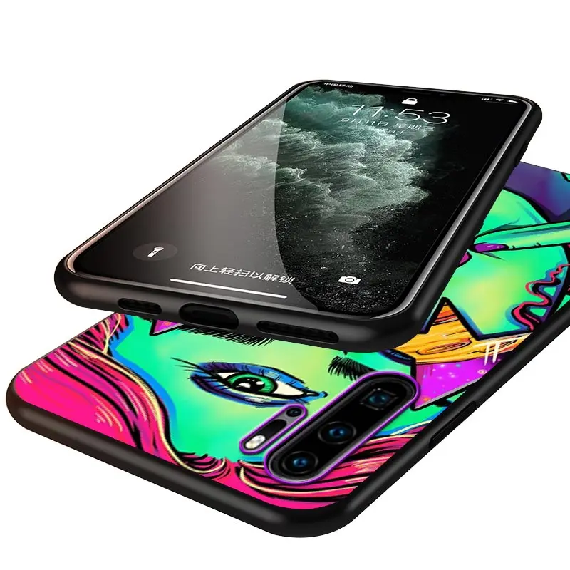 

Graffiti Girl Colorful For Huawei Y9S Y8S Y6S Y9A Y7A Y8P Y7P Y5P Y6P Y7 Y6 Y5 Pro Prime 2020 2019 Black Soft Phone Case