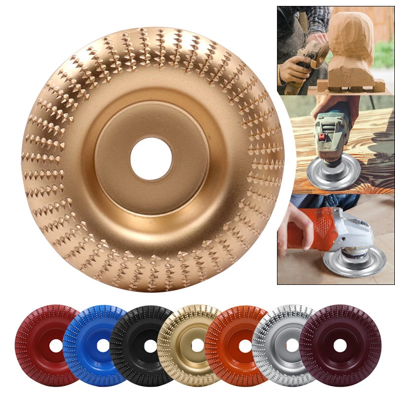Woodworking polishing wheel angle grinder plastic thorn disk curved plane bevel tea root carving wood file | Инструменты