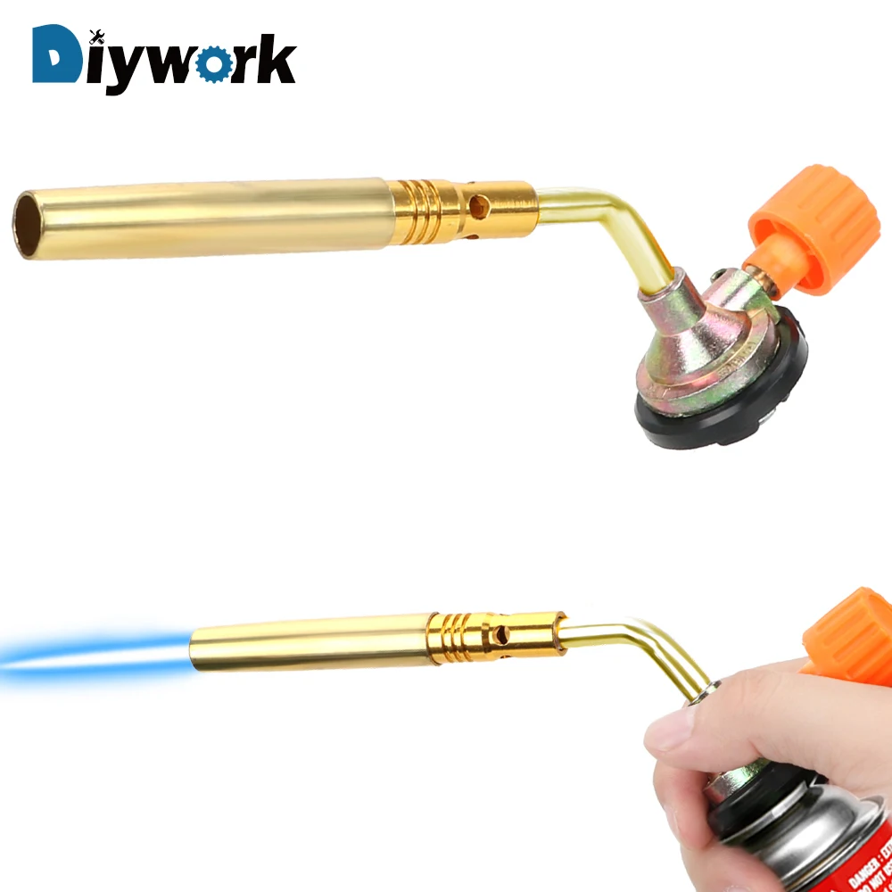DIYWORK 2014 металлический фонарь для пистолета бутановый газовый сварочный газовая