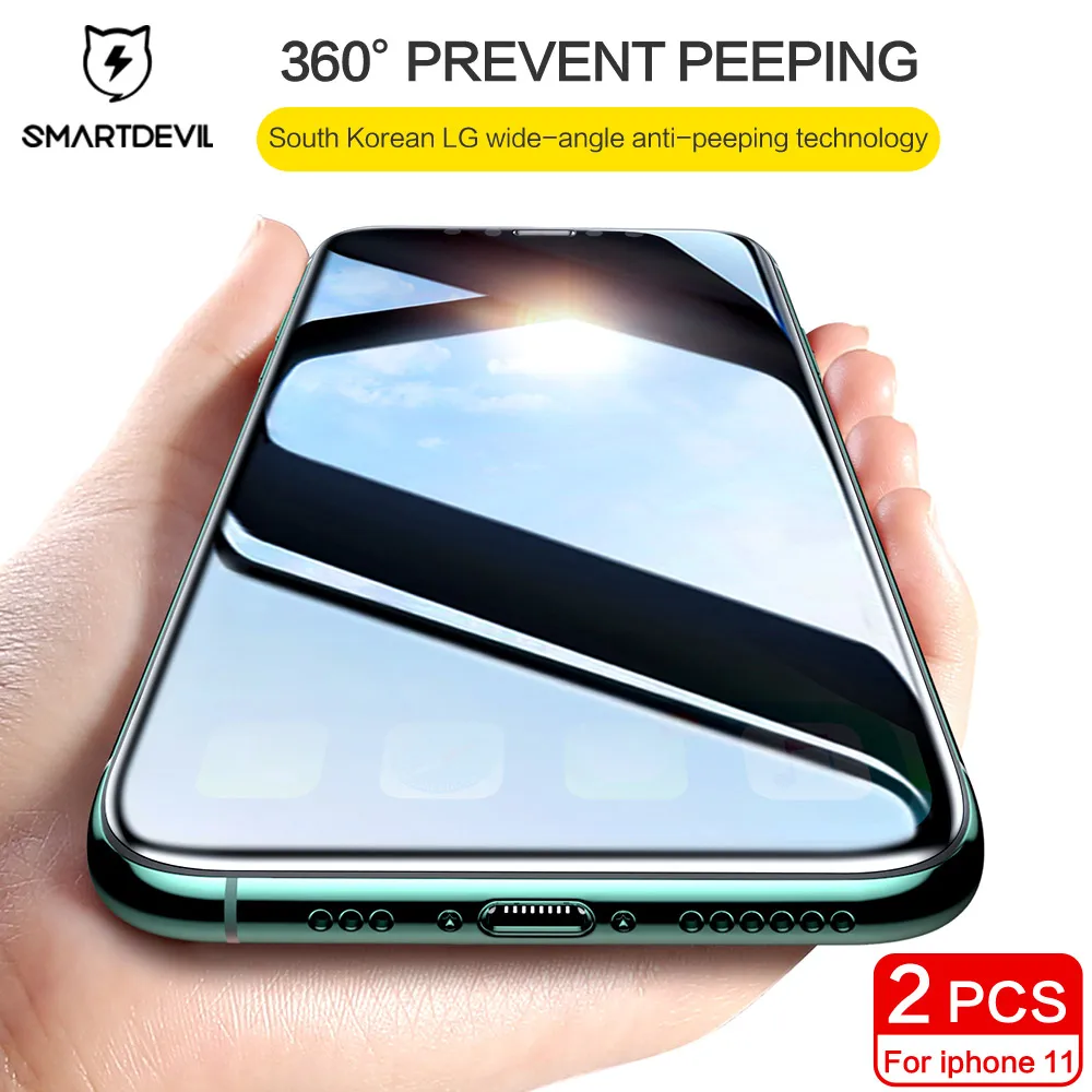 

Защитные пленки для iPhone 11 Pro Max, стекло для iPhone 11 с полным покрытием 360, Защитная пленка с защитой от просмотра