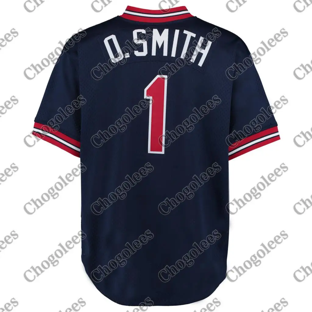 

Baseball Jersey Ozzie Smith St. Louis Mitchell & Ness 1994 Cooperstown Collection Mesh Batting Practice Jersey - Navy