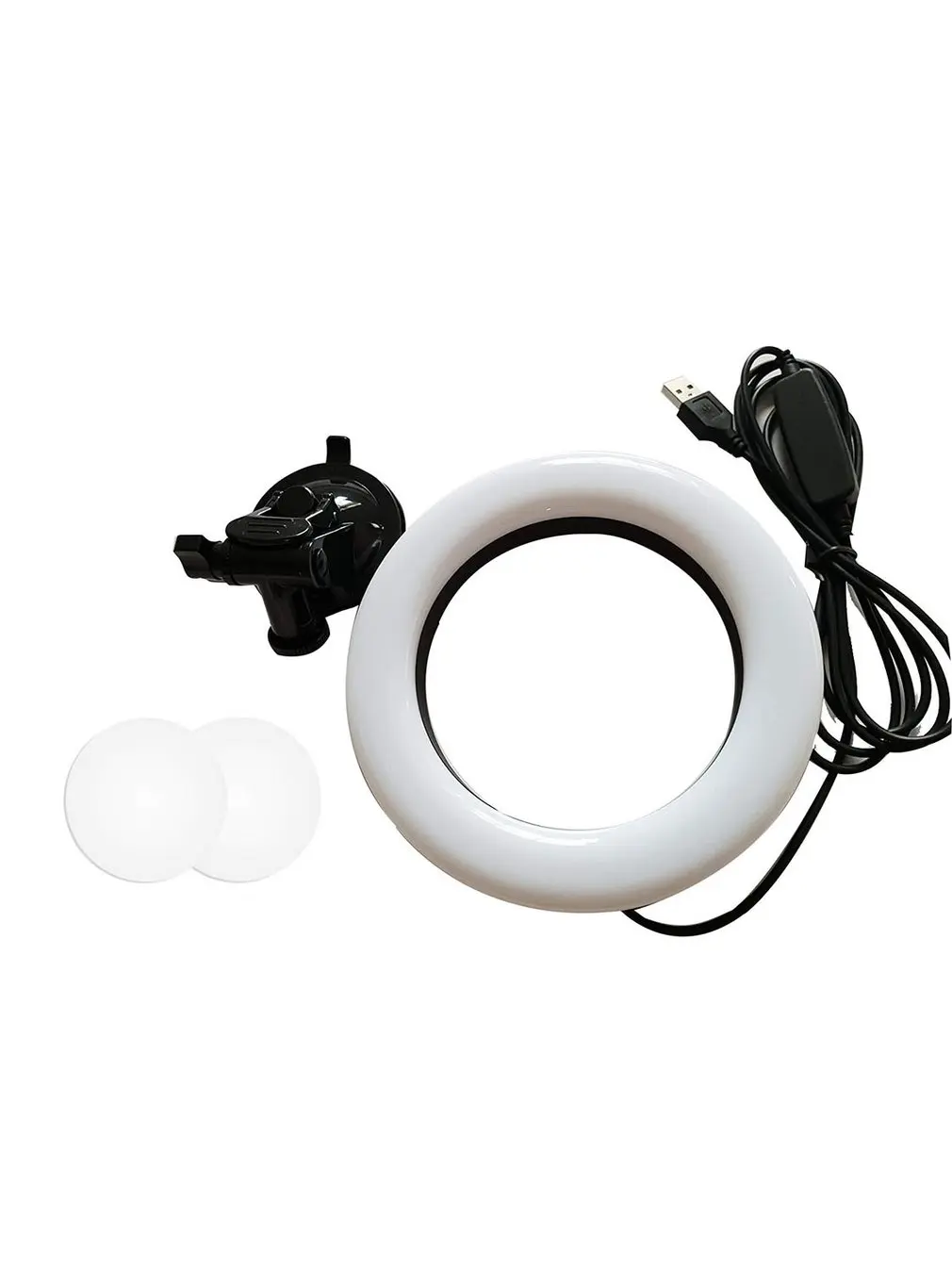 

Wire-controlled Suction Cup Beauty Light Video Conference Fill Light Computer Shooting Live Broadcast Beauty Ring Light