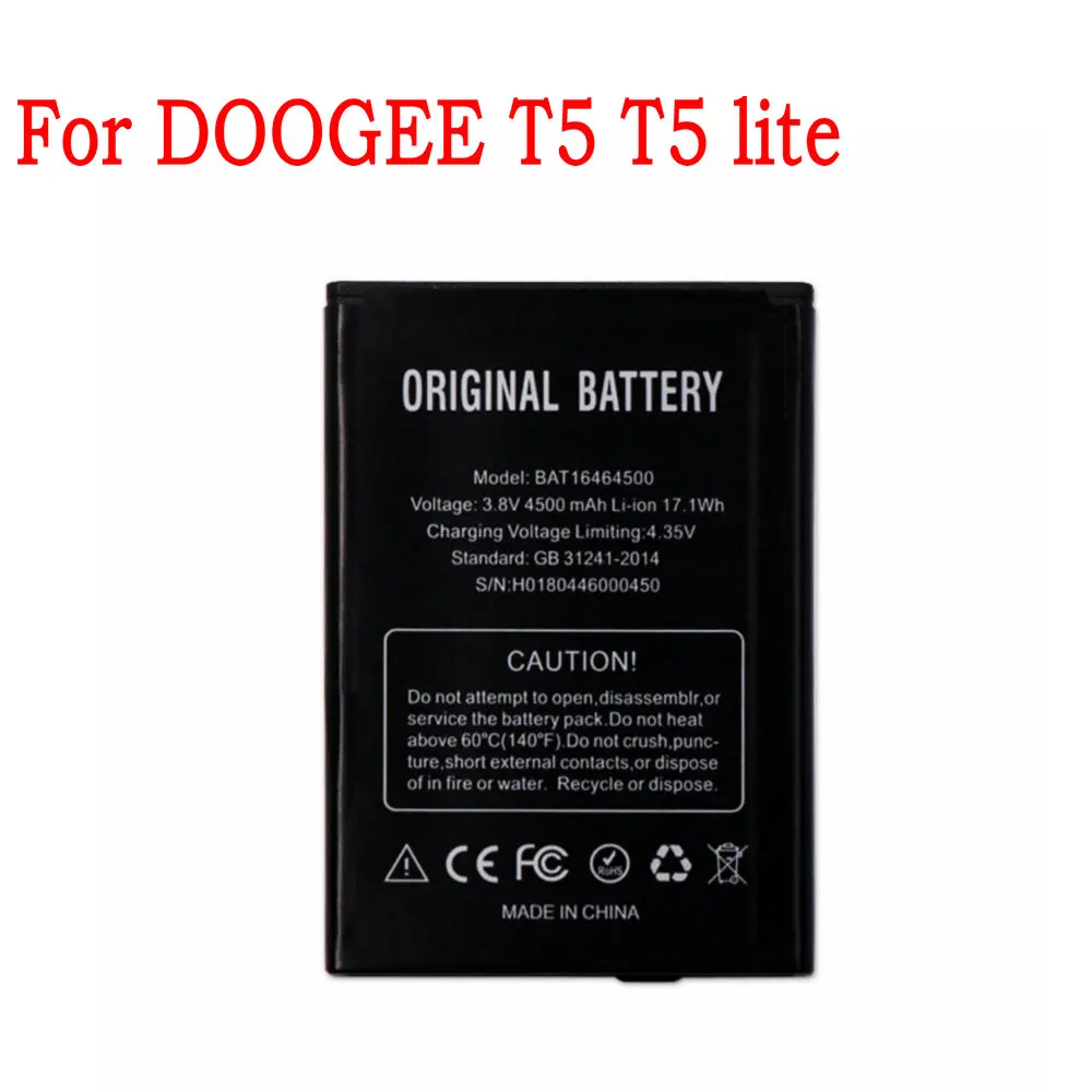 Аккумулятор BAT16464500 4500 мА · ч Для DOOGEE T5 Lite мобильный телефон | Мобильные телефоны и