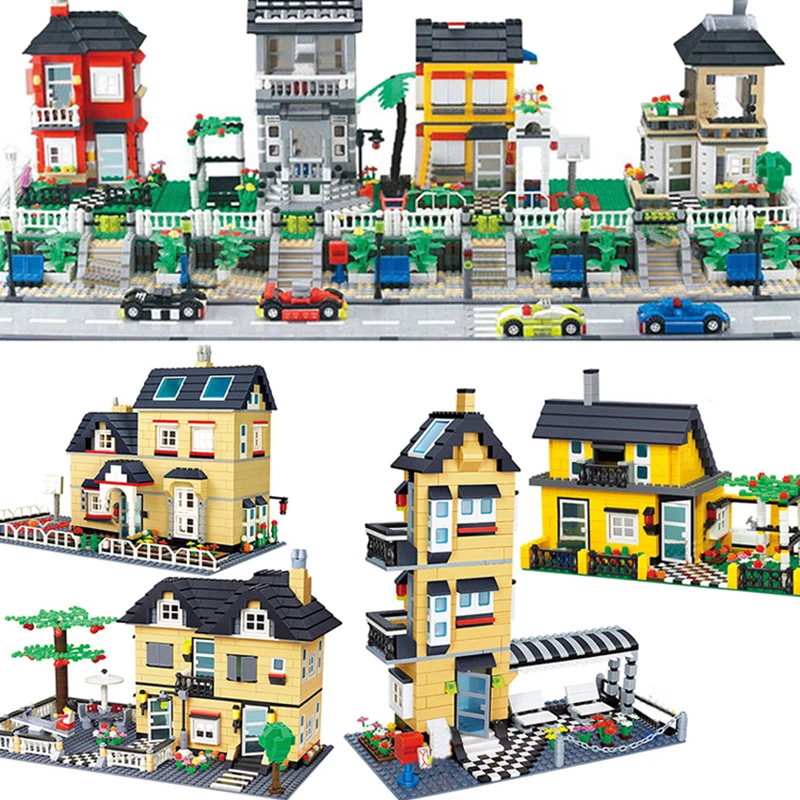 

Wange Compatible City Architecture model capital building kits block kids toys children bricks France villa village sets