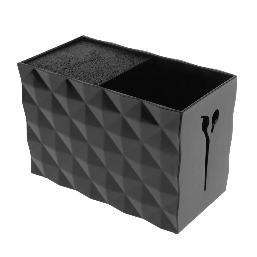 

Держатель для салонных ножниц, органайзер для ножниц и расчесок, акриловый держатель, черный чехол (6x3x4 дюйма)