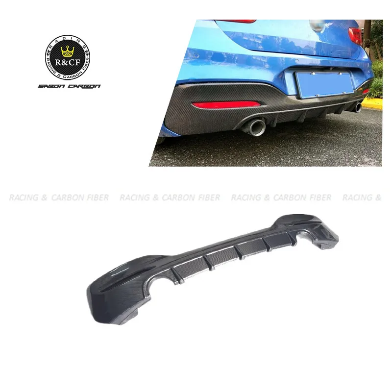 Диффузор для заднего бампера BMW 1 серии M125i M140i M135i LCI из натурального углеродного