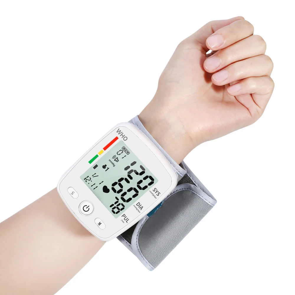Electric Wrist Blood Pressure Monitor Digital Heart Beat Rate Pulse Meter Sphygmomanometers Medical Equipment For Health Care | Красота и