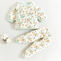 newborn baby clothes spring newborn baby cotton padded jacket cotton suit cotton quilted spring autumn split small padded jacket
