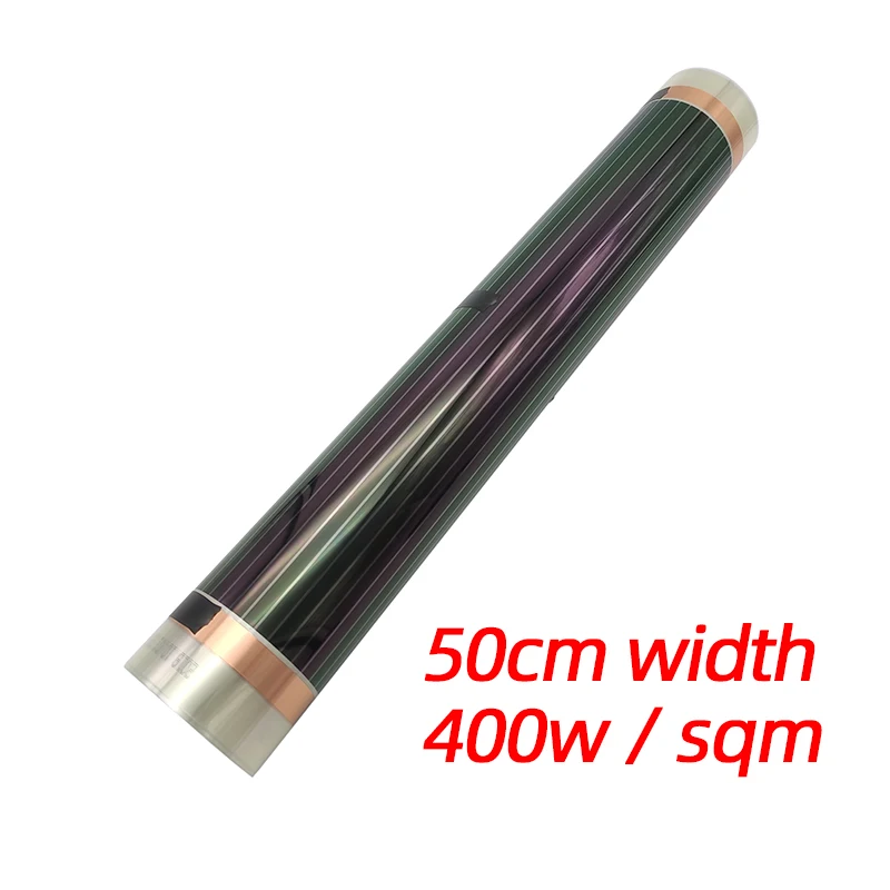 MINCO HEAT 400 Вт/м2 высокотемпературная нагревательная пленка из углеродного волокна для системы подогрева полов, Размер опционально